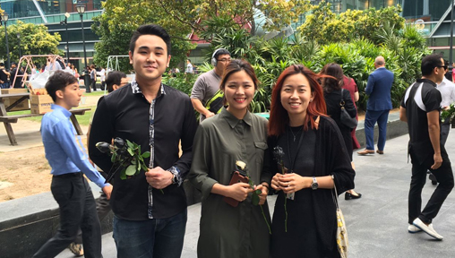 Singaporeans Clad in Black to Fight the Stigma of Being Single on Valentine's Day